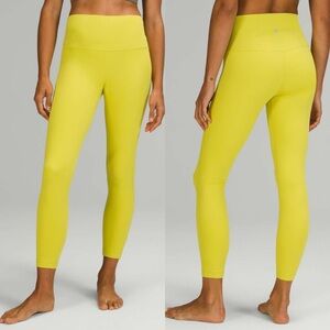 Lululemon Align High-Rise Pant Sz 0/25" In Yellow Serpentine